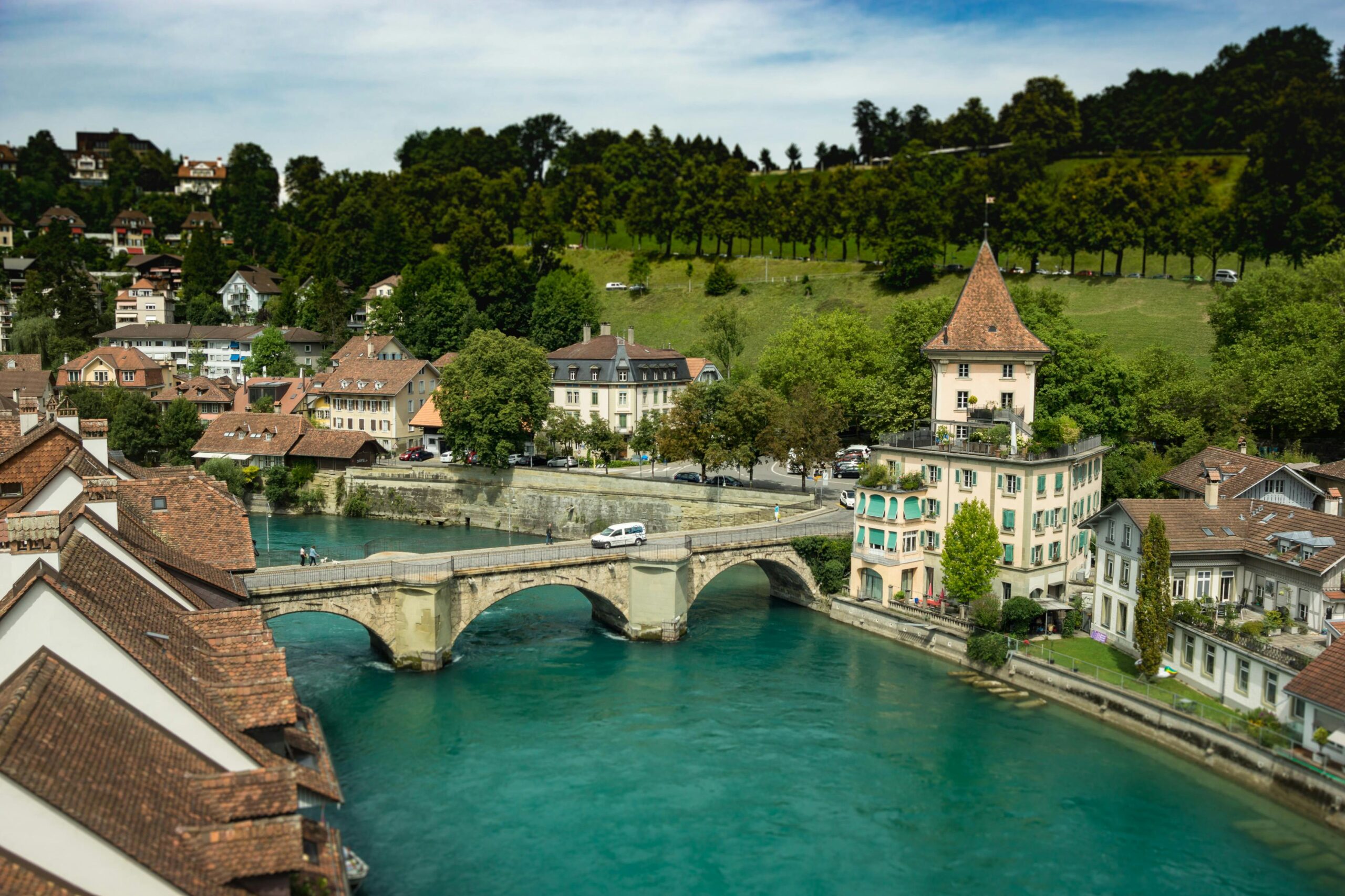 l'immobilier commercial dans une petite ville suisse de Berne